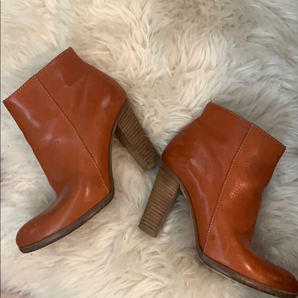 Madewell tan booties